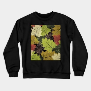 Autumn season mood - fallen leaves graphic design Crewneck Sweatshirt